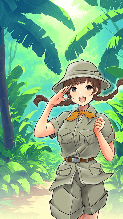 サファリ萌笑ちゃん壁紙サンプル